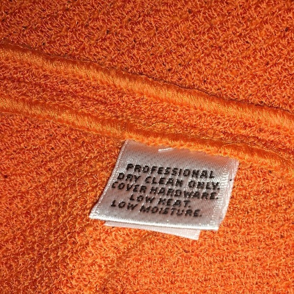St. John Size 8 Orange Santana Short Sleeve Cardigan Sweater - Picture 4 of 4